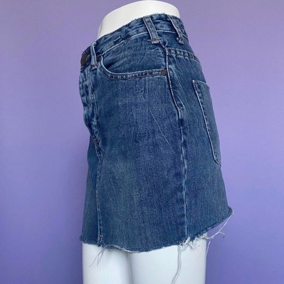Retro mini denim skirt - Picture 3 of 4